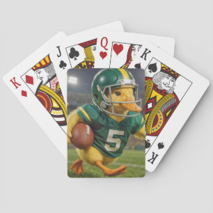 Jeu De Cartes Joueur de football canard dans un stade sportif