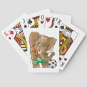 Jeu De Cartes Joueur de football éléphant Funny Sport animal (dos)