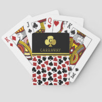 Joueur de poker La carte de casino du joueur est a