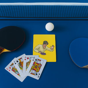 Jeu De Cartes Joueur de tennis de table jouant aux cartes