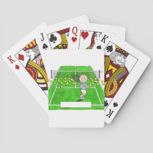 Jeu De Cartes Joueur de tennis, Homme - Carton personnalisé