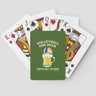 Jeu De Cartes Joueur de volley-ball   Volley-ball et bière