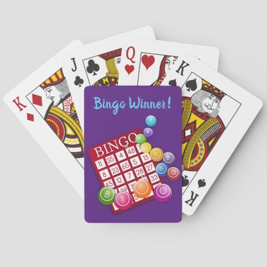 Jeu De Cartes Joueurs de Bingo personnalisés (dos)