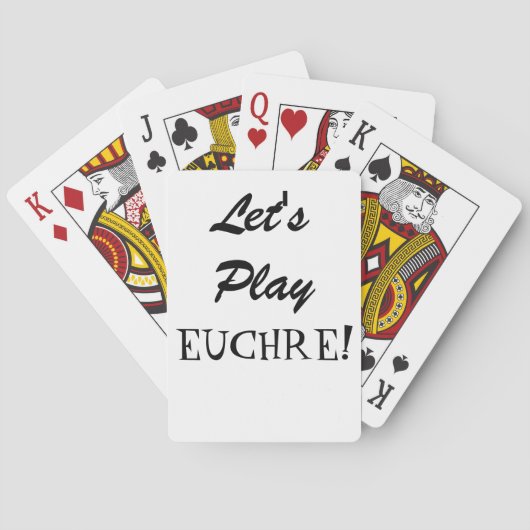 Jeu De Cartes Jouons à Euchre ! (dos)