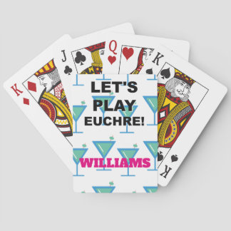 Jeu De Cartes Jouons à Euchre ! Martini Design
