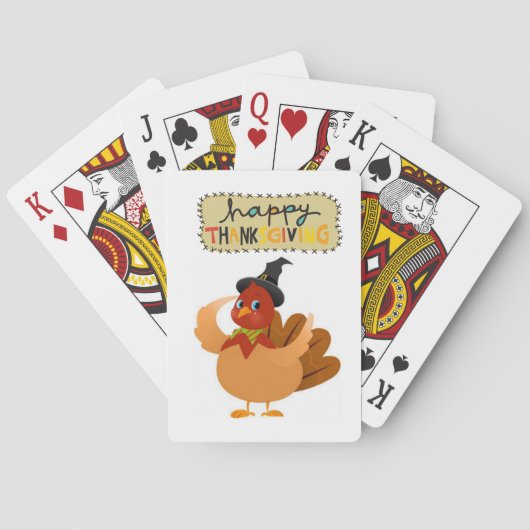 Jeu De Cartes Jour de bon thanksgiving Jeu de carte Deck (dos)