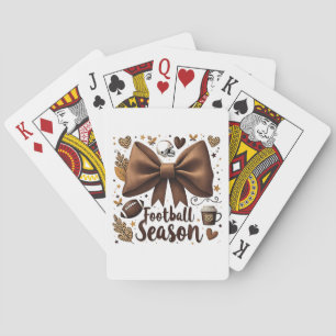 Jeu De Cartes Jour de football Bow Coquette Football Saison