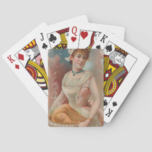 Jeu De Cartes Jour de Thanksgiving, impression de l'ère victorie