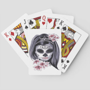 Jeu De Cartes Jour du crâne de sucre des morts Día de Muertos
