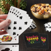 Jeu De Cartes Journée de l'Enseignant L'Enseignant change le mon (In Situ)