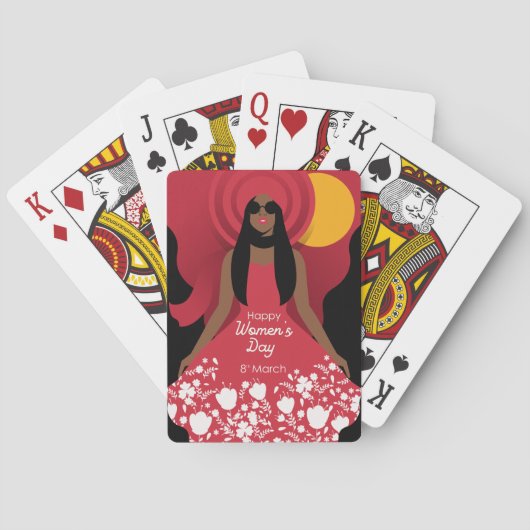 Jeu De Cartes journée internationale des femmes de boho (dos)