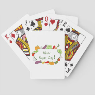 Jeu De Cartes Journée mondiale de la Végétarien minimaliste mang