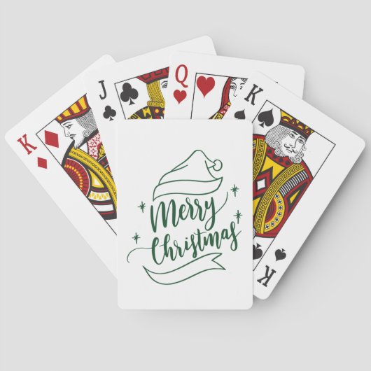 Jeu De Cartes Joyeuse carte de jeu Noël (dos)