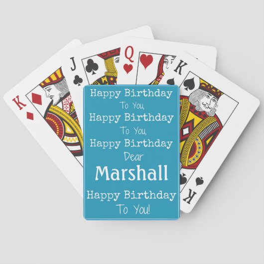 Jeu De Cartes joyeuse Chanson d'Anniversaire Jouer aux cartes (dos)
