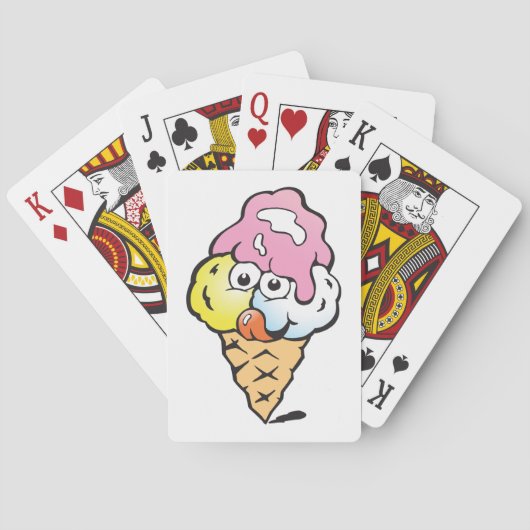 Jeu De Cartes Joyeuse crème glacée face (dos)
