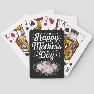 Jeu De Cartes Joyeuse fête des Mères Maman mignonne florale Gran