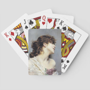 Jeu De Cartes Joyeuse jeune femme (par Giovanni Boldini)