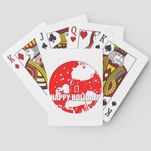 Jeu De Cartes Joyeuses fêtes - Père Noël - (dos)