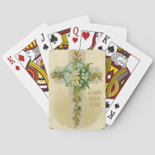 Jeu De Cartes Joyeuses Pâques à vous - Carte postale antique, 