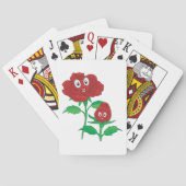 Jeu De Cartes Joyeuses roses rouges (dos)