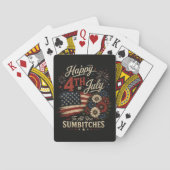 Jeu De Cartes Joyeux 4 juillet (dos)