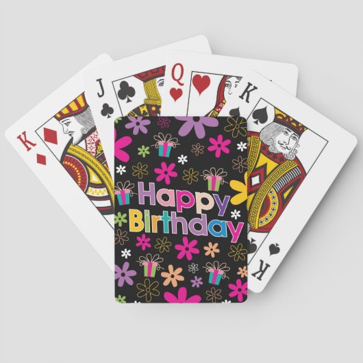 Jeu De Cartes Joyeux anniversaire (dos)