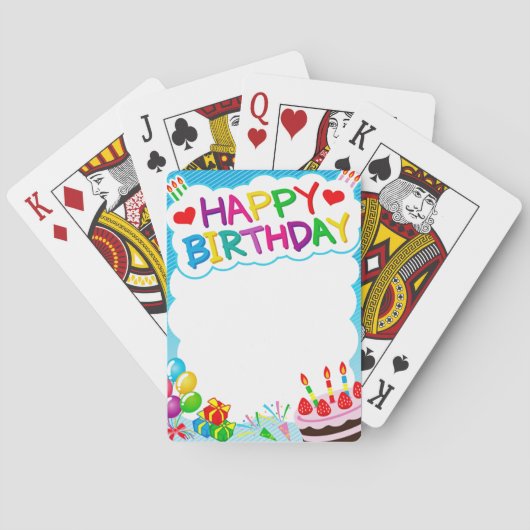 Jeu De Cartes Joyeux anniversaire  (dos)