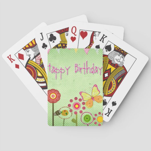 Jeu De Cartes Joyeux anniversaire (dos)
