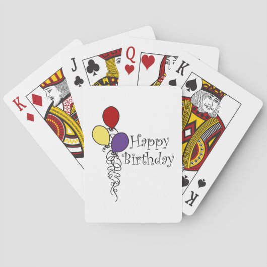 Jeu De Cartes Joyeux anniversaire (dos)