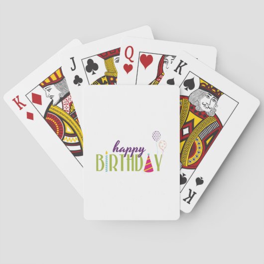 Jeu De Cartes Joyeux anniversaire (dos)