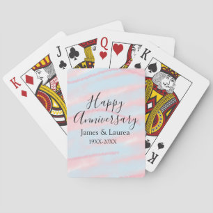 Jeu De Cartes Joyeux anniversaire de mariage nom date année past