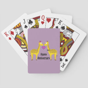 Jeu De Cartes Joyeux anniversaire Giraffes