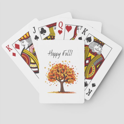 Jeu De Cartes Joyeux Automne! (dos)