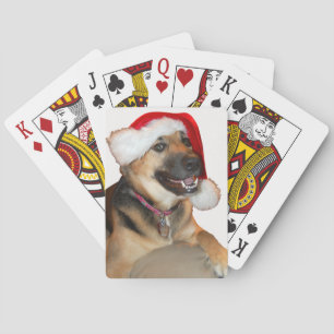 Jeu De Cartes Joyeux berger allemand de Noël