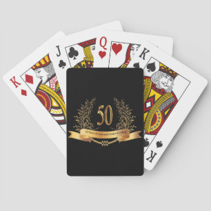 Jeu De Cartes Joyeux cadeau du 50e anniversaire de Mariage