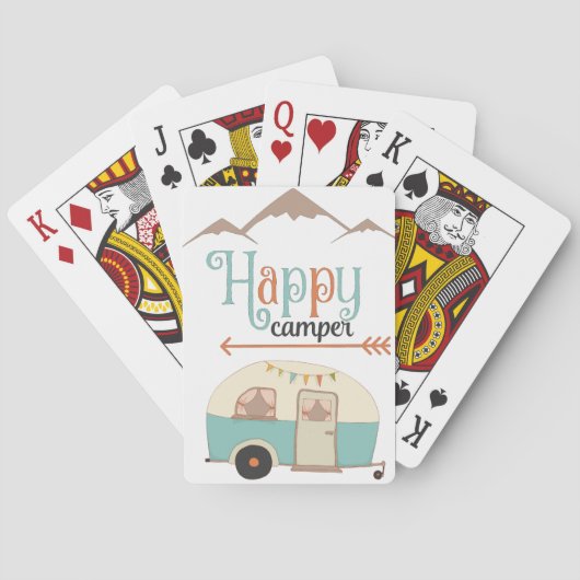 Jeu De Cartes Joyeux Camper Cute Retro RV (dos)