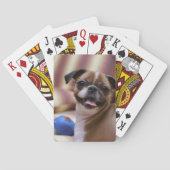 Jeu De Cartes Joyeux chien avec jouet (dos)