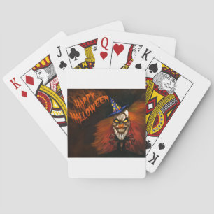 Jeu De Cartes Joyeux Clown effrayant d'Halloween