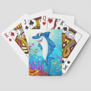 Jeu De Cartes Joyeux dessin de requin-23685