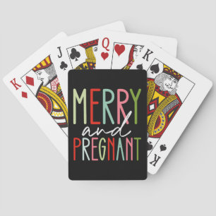 Jeu De Cartes Joyeux et grossesse mère Noël