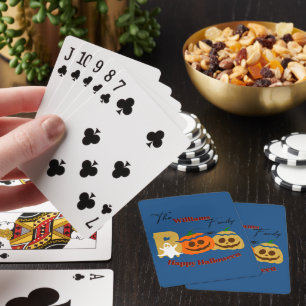 Jeu De Cartes Joyeux Halloween Citrouille Squelettique