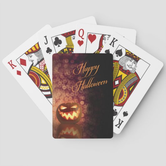 Jeu De Cartes Joyeux Halloween Jack O'Lantern Party (dos)