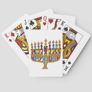 Jeu De Cartes Joyeux Hanukkah Toupies Menorah