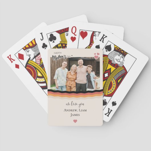Jeu De Cartes Joyeux jour de mère nous t'aimons (dos)