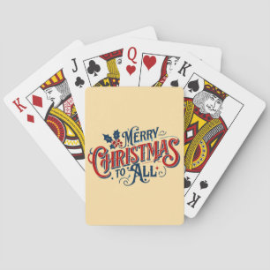 Jeu De Cartes Joyeux Noël à tous - Festive Holiday A