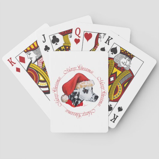 Jeu De Cartes Joyeux Noël dalmatien (dos)