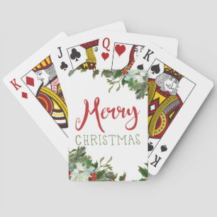 Jeu De Cartes Joyeux Noël de verdure