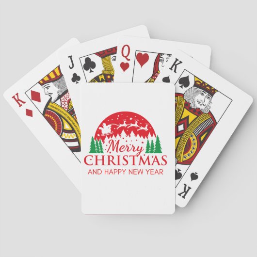 Jeu De Cartes Joyeux Noël Et Bonne Année (dos)