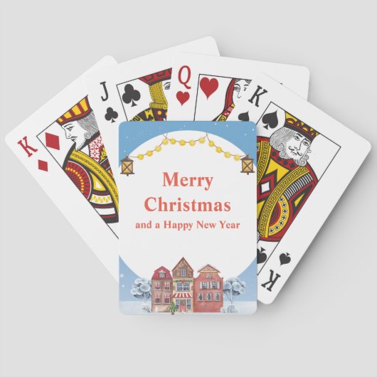 Jeu De Cartes Joyeux Noël et Bonne Année Cartes Classiques (dos)