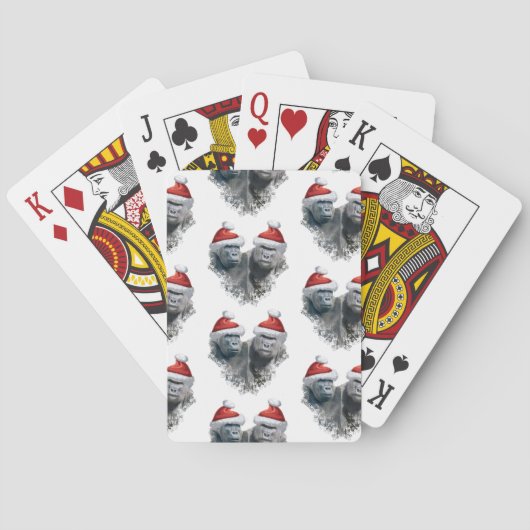 Jeu De Cartes Joyeux Noël Gorille (dos)